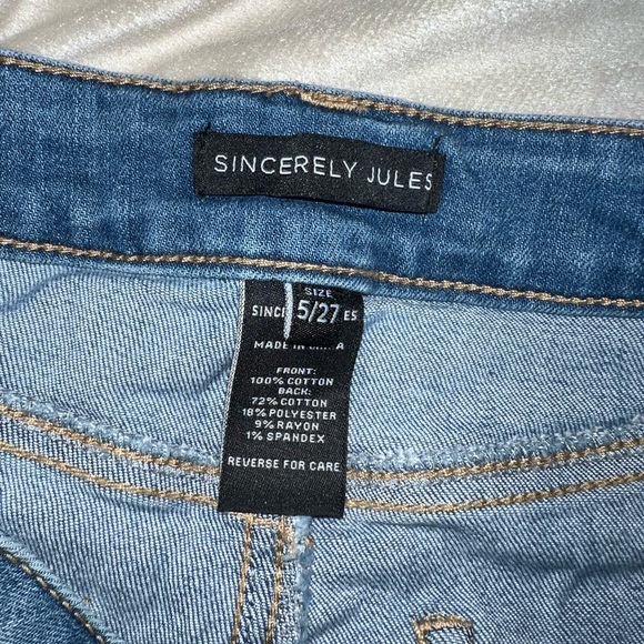 Sincerly Jules womens jean shorts - Picture 3 of 3